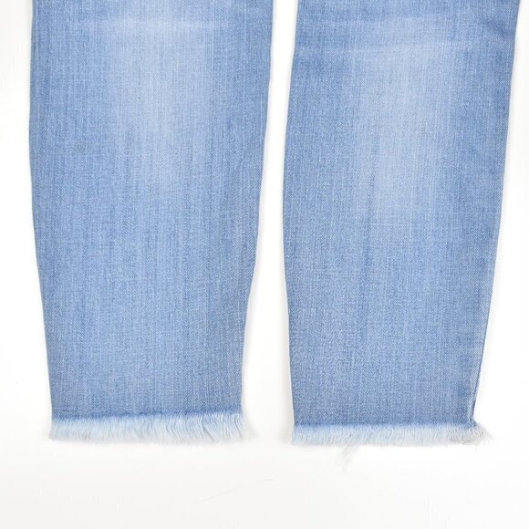 KanCan High Rise Light Wash Distressed Skinny Jeans 27 - Picture 6 of 7